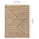 Fresno Brown Cream Modern Lines Area Rug