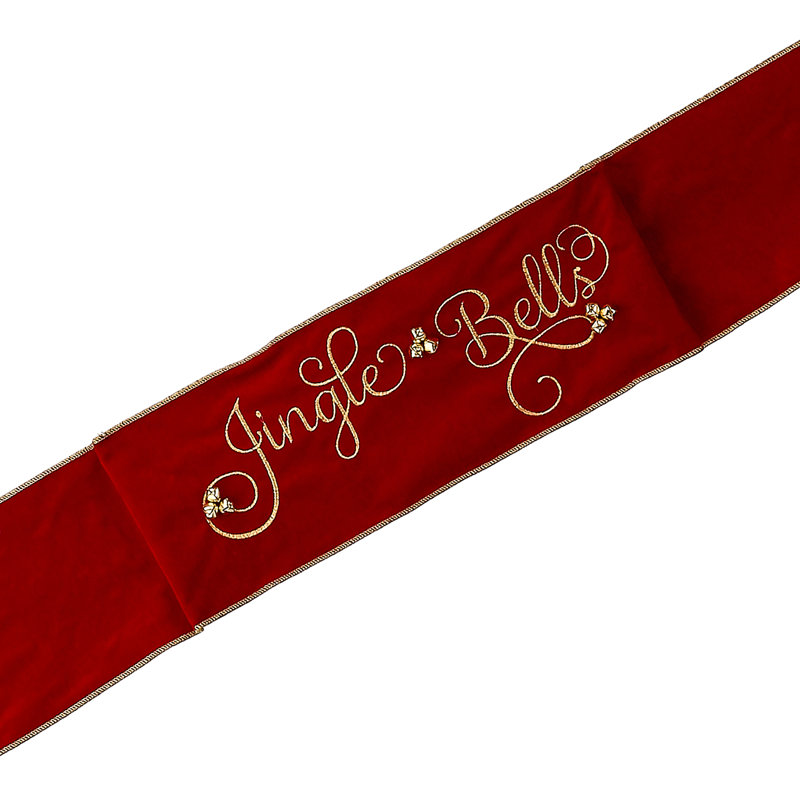Bannière en velours 6 "X44" Jingle Bells