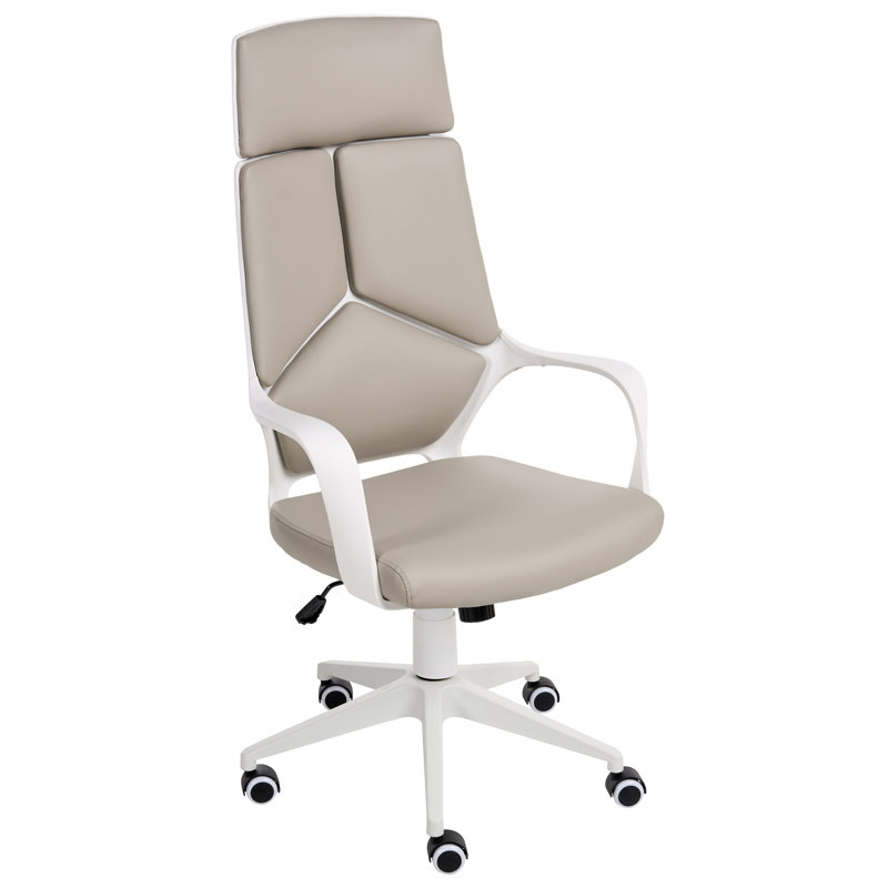 Office Chair with Headrest, Taupe