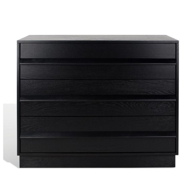 Commode 3 tiroirs, Noir