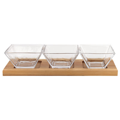 Ebern Designs Annela Glass Divided Serving Dish