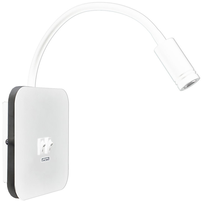 Lampka nocna BASE 8W+2W, White