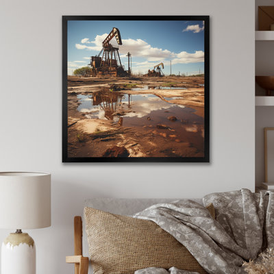 Texas Oil Field Photography - Texas Framed Wall Art