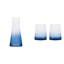 Aberjona - Carafe à eau et verres Old Fashioned doubles - Bleu-837545461