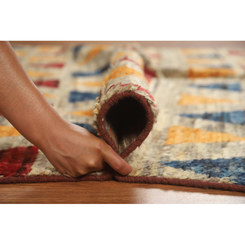 Tapis oriental marocain à motif géométrique complet 5 x 7