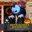 Outsunny 7' Inflatable Halloween Ghost with Horns Lighted Outdoor Decoration