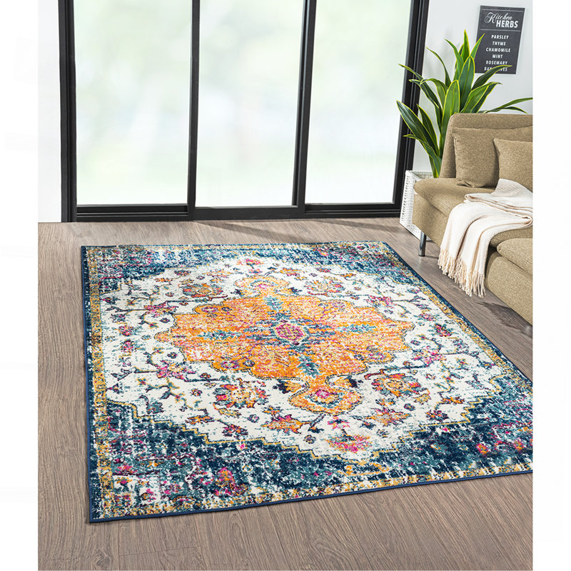 Tapis tissé Boho Medallion