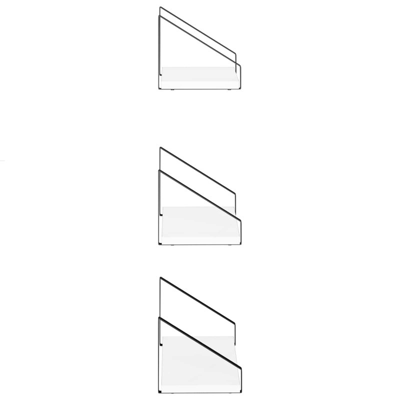 6 -Piece Steel Floating Shelf