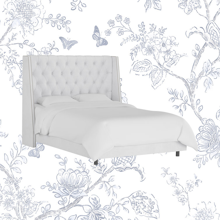 Annabel Upholstered Wingback Bed
