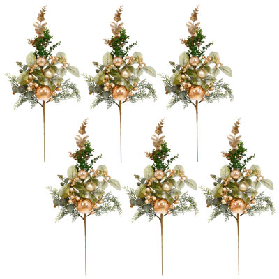 Festive Ball Berry Spray, 30 Inches