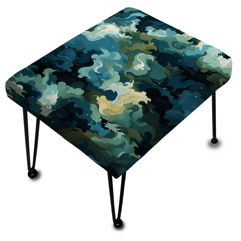 Camo Dreamscape Camouflage I - Repose-pieds rectangulaire abstrait