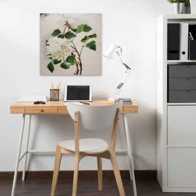 Art floral contemporain pivoine blanche