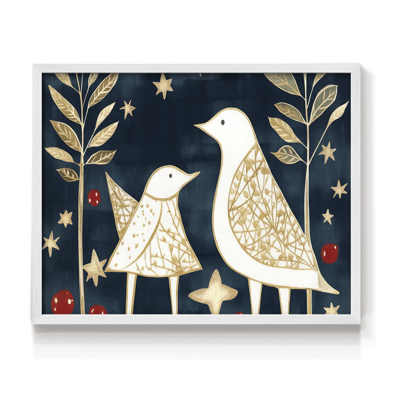 Chirstmas Art-DCCV - Reproduction encadrée - Restickable, H 22 po x l 28 po, Blanc