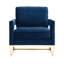 Fauteuil en velours l 33,5 po Isabel-135003545
