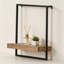 Étagère murale en fer et bois 15,7 po x 5,9 po x 17,7 po