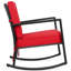 Chaise berçante d'extérieur en rotin avec coussins Terraza-919045725