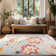 Demetia Floral Rectangle: 153 x 215 cm Area Rug