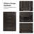 Graciana Modern 54.25" Fluted 5-Drawer Chest Oak Grain Finish with Solid Wood Base-2134841590