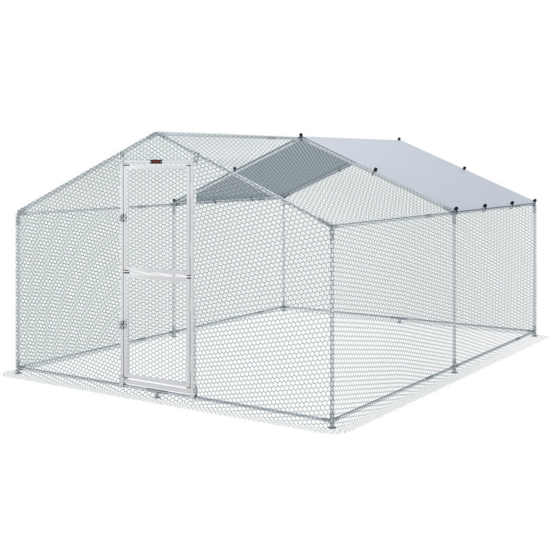 Poulailler avec couloir Davisha Walk In, H 78,7 po x l 118,1 po x P 157,5 po