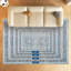 Tapis oriental rétro 8 x 10 po pour le salon Garvee, tapis lavable mince avec envers en caoutchouc antidérapant, revêtement de sol doux qui ne perd pas ses poils, tapis pliables à poils courts pour la chambre à coucher, bleu-2040771264