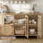 Scarlett 57.9" W Solid and Manufactured Wood TV Stand-316548634