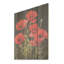Crimson Cascade Poppy Field - coquelicots, art sur bois de pin naturel-1519143048