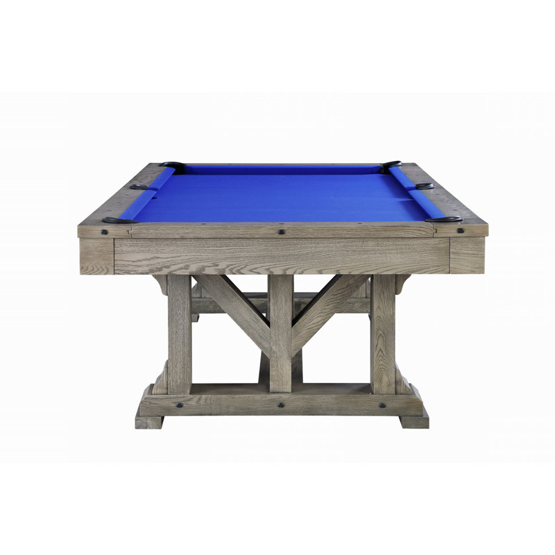 Cross Creek Slate Pool Table with Professional Installation Included, 7', Electric Blue, No