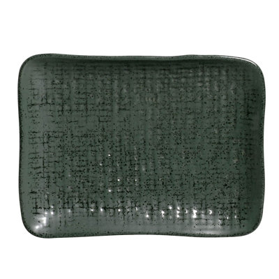 Petit plateau rectangulaire en céramique 7,1 po Greenery de Jery Greenery