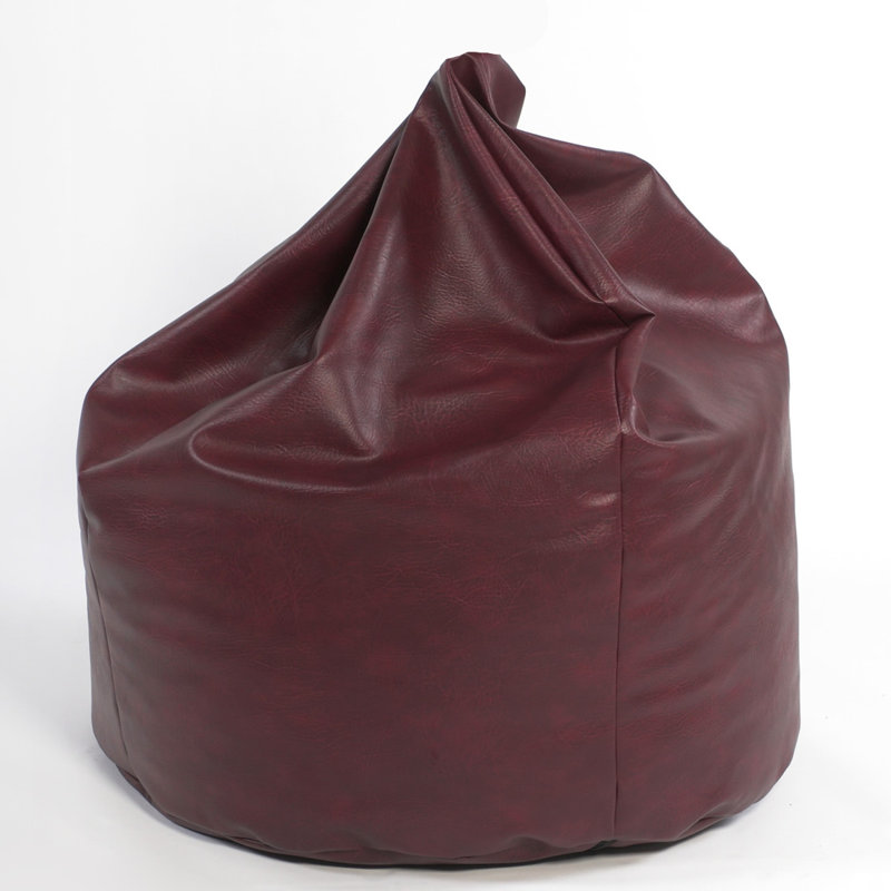 Atherstone Faux Leather Bean Bag Chair, Claret