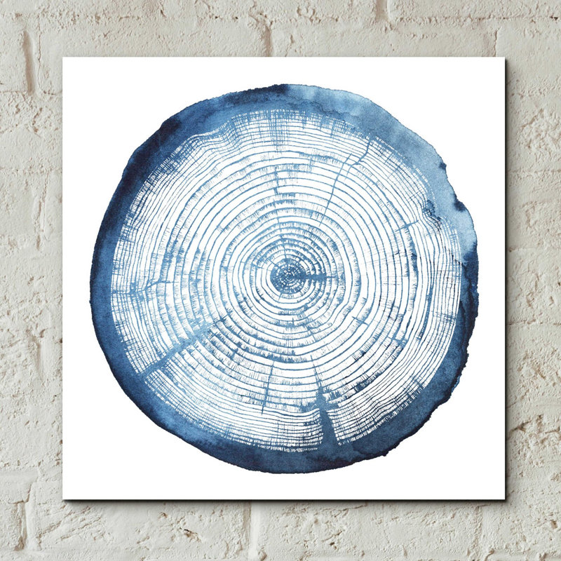 «Tree Ring Overlay I» par Grace Popp, art mural en verre acrylique, H 12 po x l 12 po x P 0,13 po