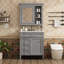 Meuble-lavabo 30 po avec lavabo supérieur et armoire à miroir-420104182