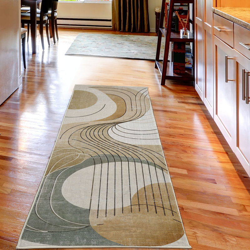 Machine Printed 229cm X 79cm Area Rug