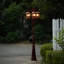 Lampadaire d'extérieur à DEL 3 lumières rouille