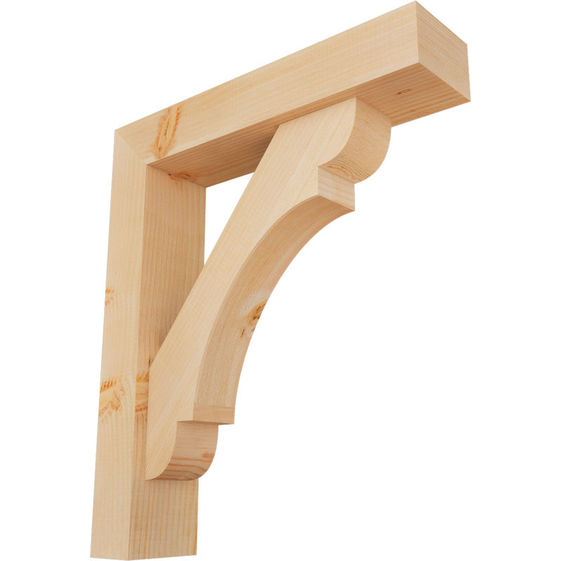 Support de bloc olympique avec entretoise décalée, 28 x 24, Sapin Douglas de l 5 1/2 po (lisse)