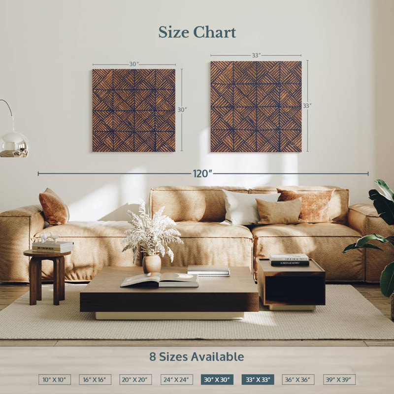 Kerner Copper Pattern, 30" H x 30" W