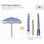 Parasol de plage portatif Outsunny
