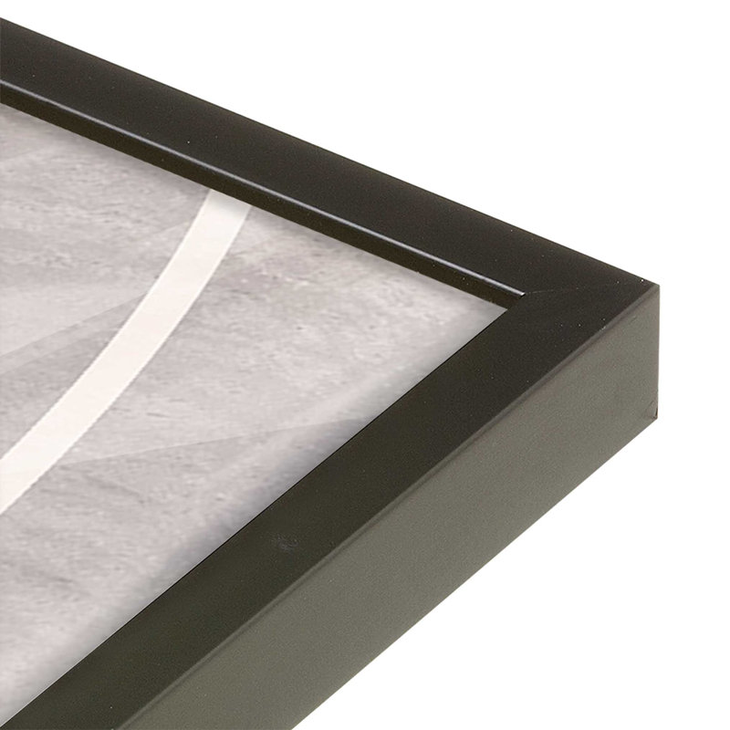 Silent Journey v2 Print, Satin Black Single Picture Framed Paper, 21" H x 17" W x 1.25" D
