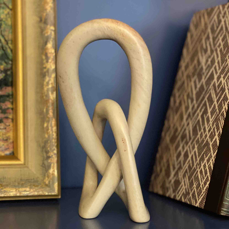 Sculpture Jeffords, H 10 po x l 4 po x P 4 po, Naturel