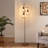 Crevan 65" Dimmable Rattan Tree Floor Lamp With 3 Bulbs Included-102683292