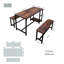 Lasiandra 4 - Person Dining Set
