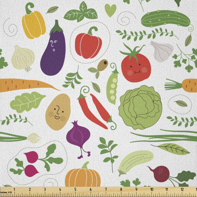 Darionne Vegetarian Healthy Food Multi-Purpose Fabric