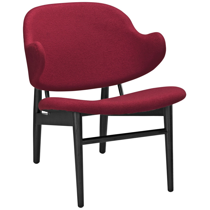 Méridienne Modway Suffuse, Laine noir / rouge