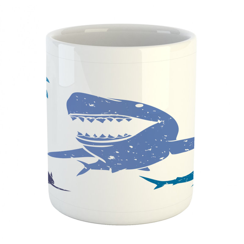 Grande tasse à café shark