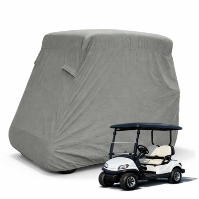 Housse de rangement pour voiturette de golf 2 places pour toit 58 po, compatible avec EZGO Club Car, gris