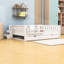 Lit plateforme en bois avec lit gigogne et petit escalier-2044713044-2044713045