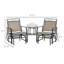 Balancelles d'extérieur avec table basse, balançoire à 2 places pour la détente dans le patio et la cour arrière-1236285633