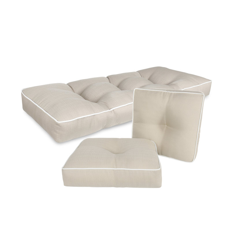 Wendin Outdoor 5'' Bench Seat Cushion, Linen