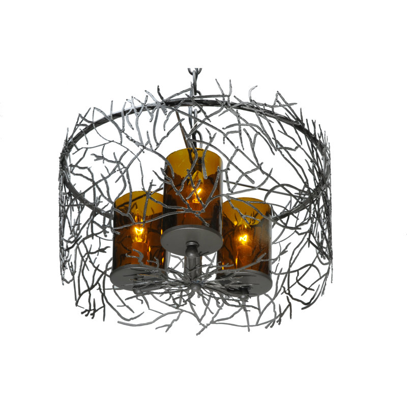 Lustre tambour 3 lumières Thanos