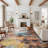 Modern Abstract Machine Washable Non-Slip Rug, Non-Shedding Contemporary Accent Rugs, Low Pile Indoor Carpet for Living Room, Bedroom-1774035818