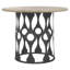 Balustrade 48'' Iron Pedestal Dining Table-58191686-66025719